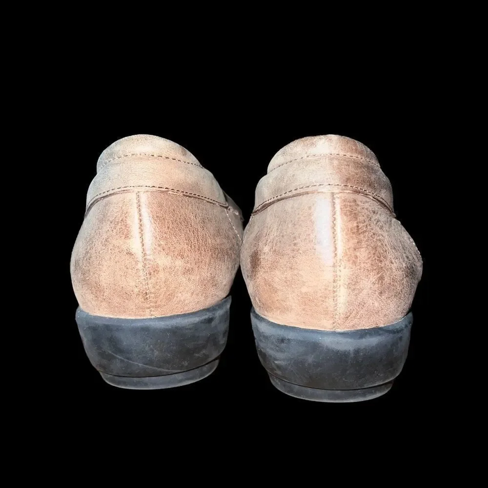 Laura Lansdale brown leather comfort‎ Bailey flat women’s size 9M